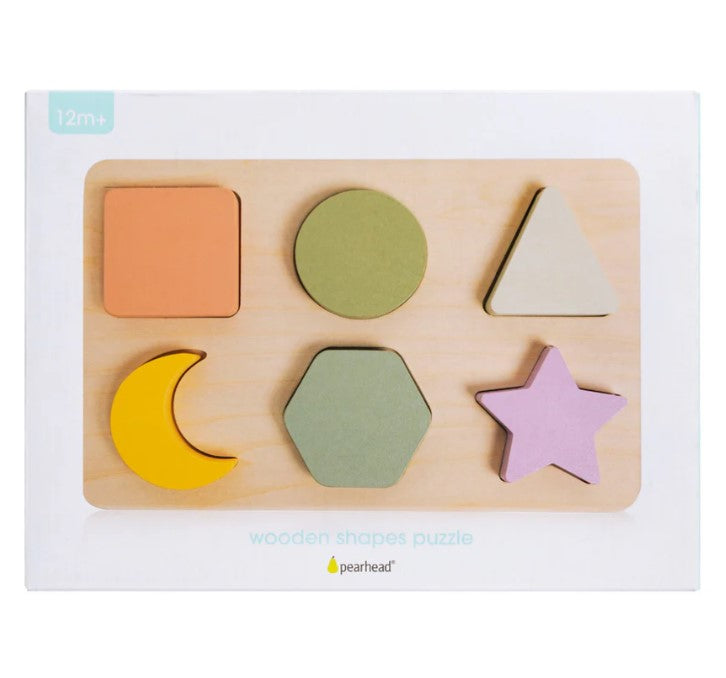 Wooden Shapes Puzzle by Pearhead