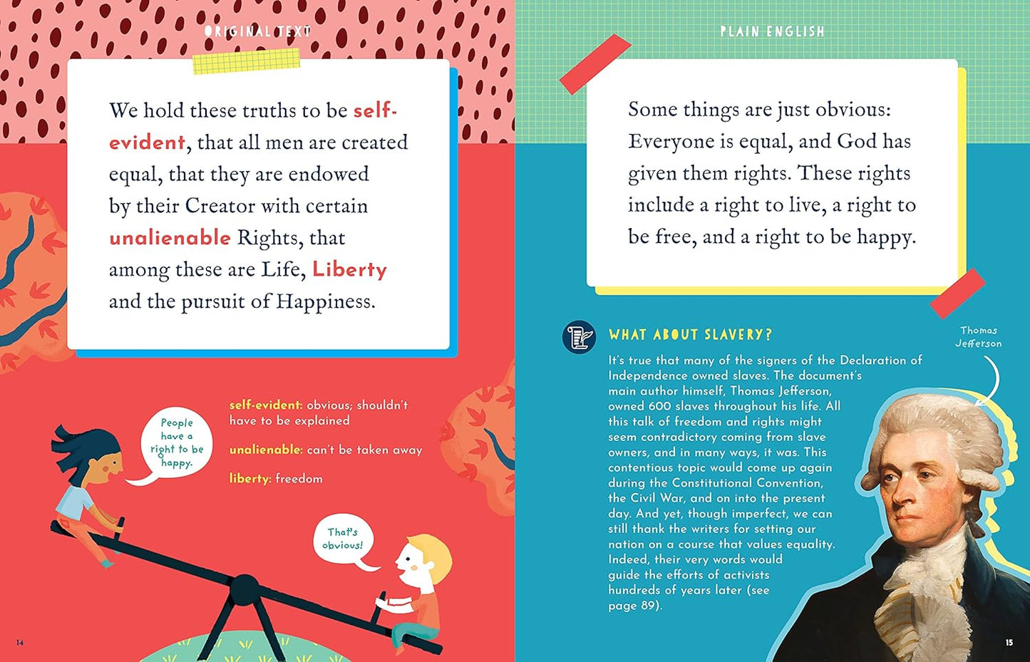 The Side-By-Side Declaration of Independence