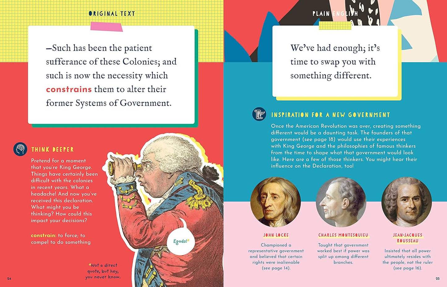 The Side-By-Side Declaration of Independence