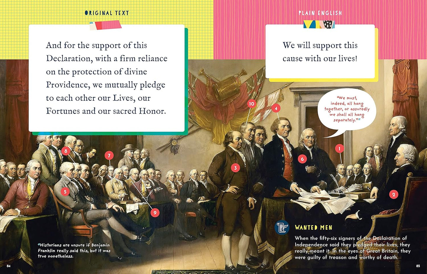 The Side-By-Side Declaration of Independence