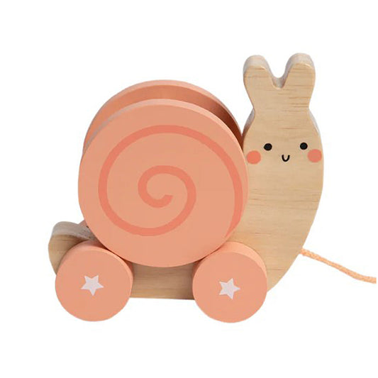 Snail Wooden Pull Toy by Pearhead