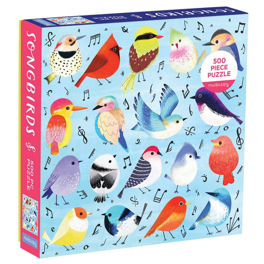 500 Piece Family Puzzle - Songbirds