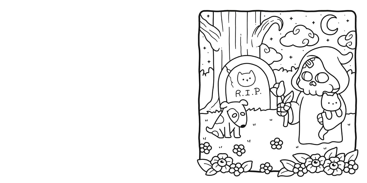 Spooky Cutie Coloring Book