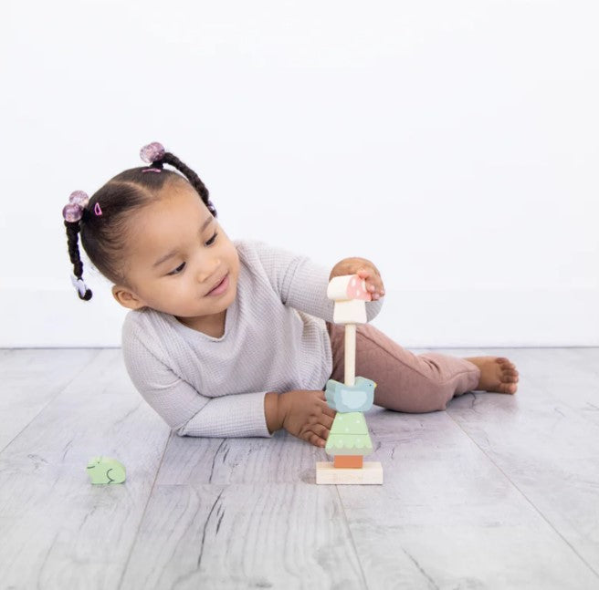 Wooden Forest Stacking Toy by Pearhead