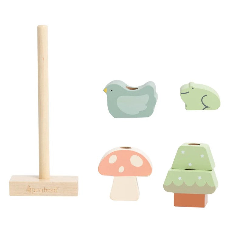 Wooden Forest Stacking Toy by Pearhead