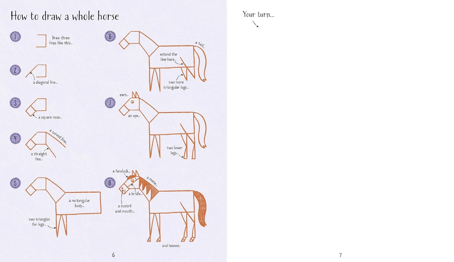 Step-By-Step Drawing Horses and Ponies