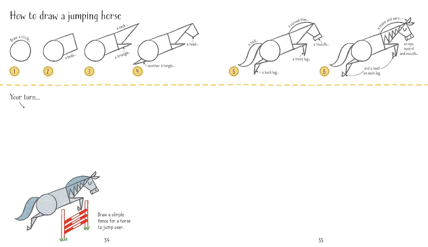 Step-By-Step Drawing Horses and Ponies