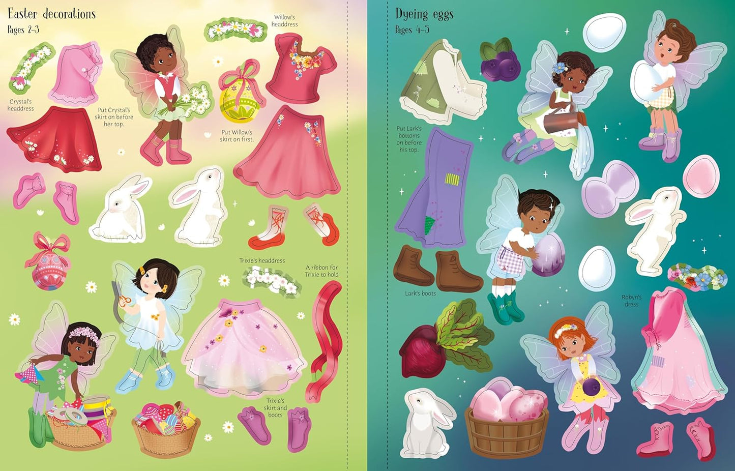 Sticker Dolly Dressing Easter Party