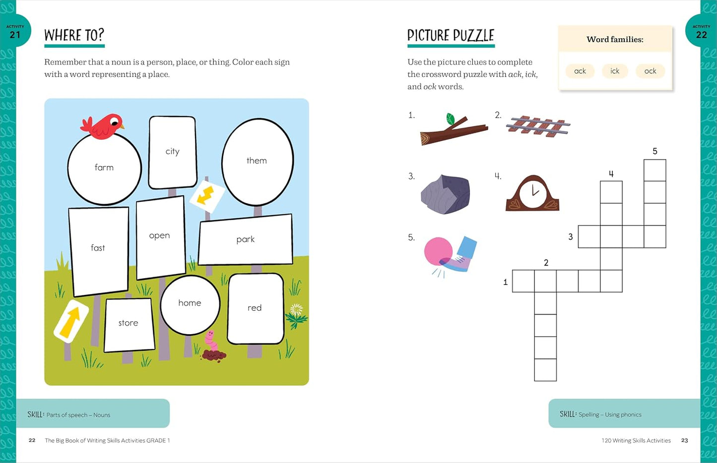 Big Book of Writing Skills Activities, Grade 1