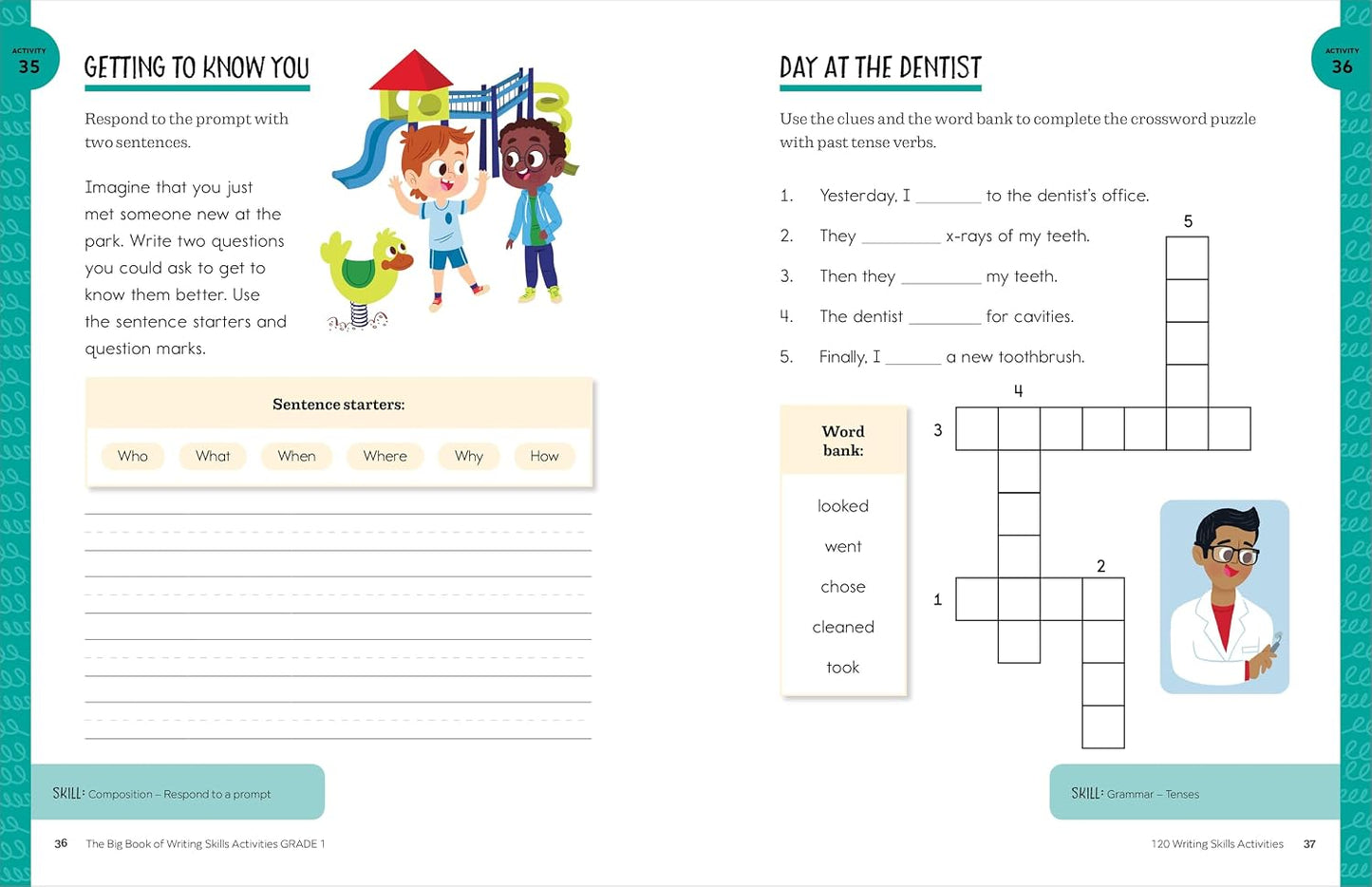Big Book of Writing Skills Activities, Grade 1