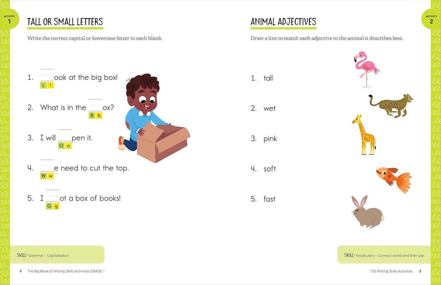 Big Book of Writing Skills Activities, Grade 1