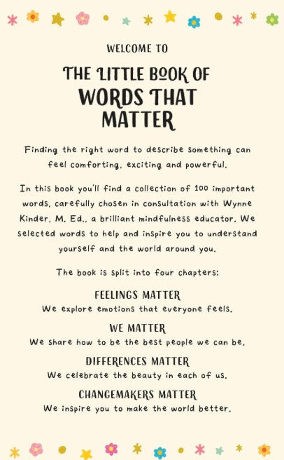 The Little Book of Words That Matter: 100 Words for Every Child to Understand