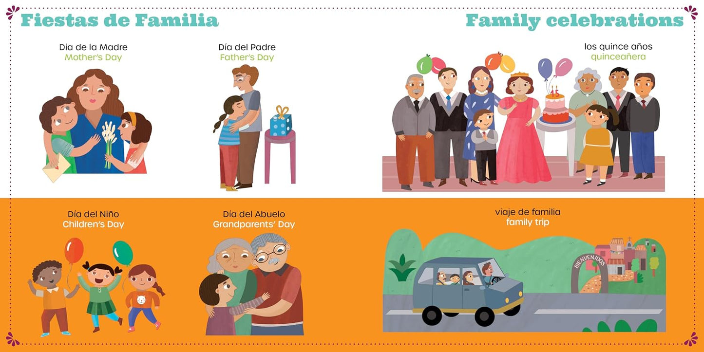 Tons of Palabras: Fiestas: An English & Spanish Book