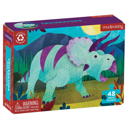 Mudpuppy Mini Puzzle: Triceratops