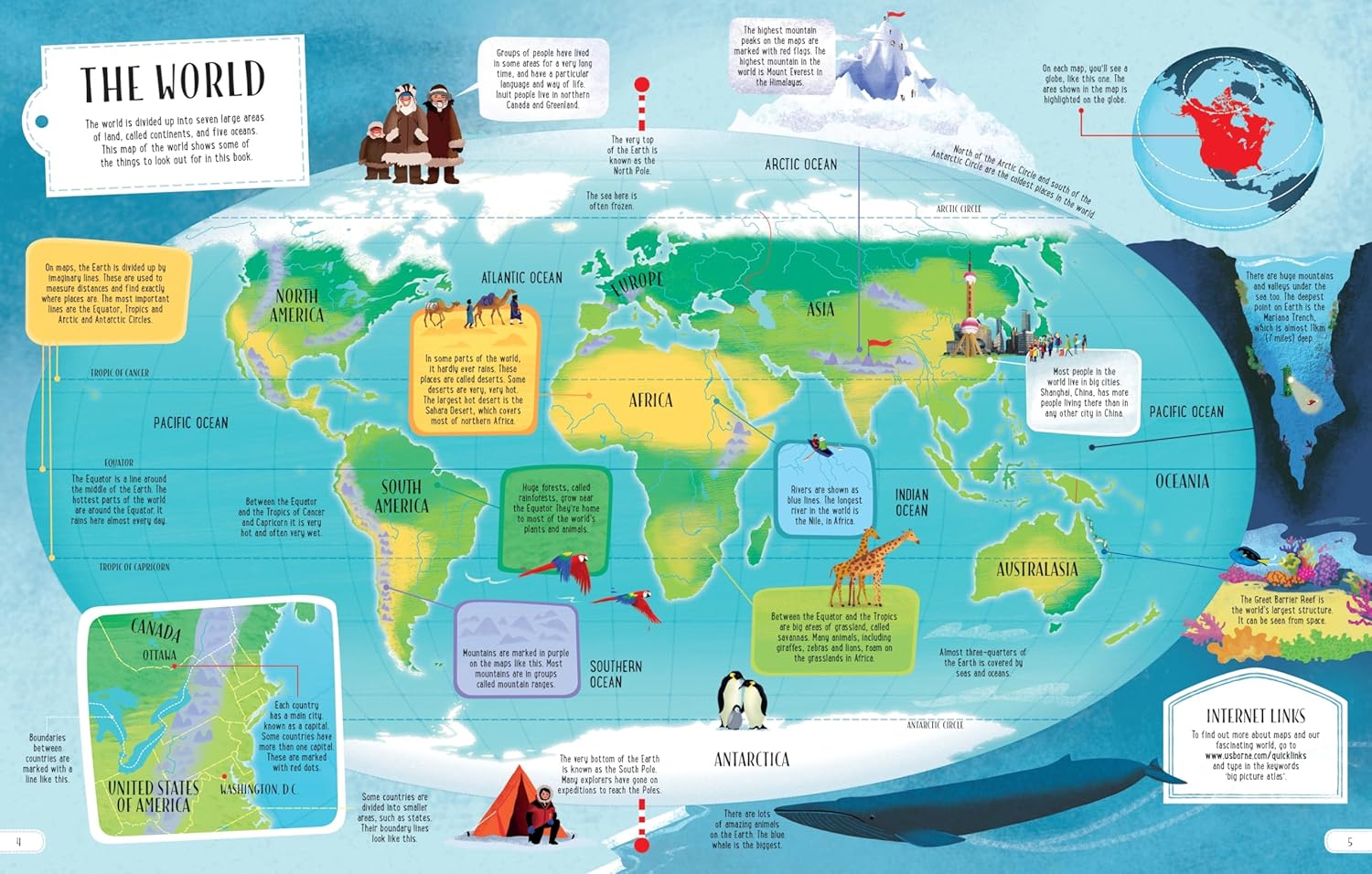 Usborne Big Picture Atlas – Rolling Rabbit Books