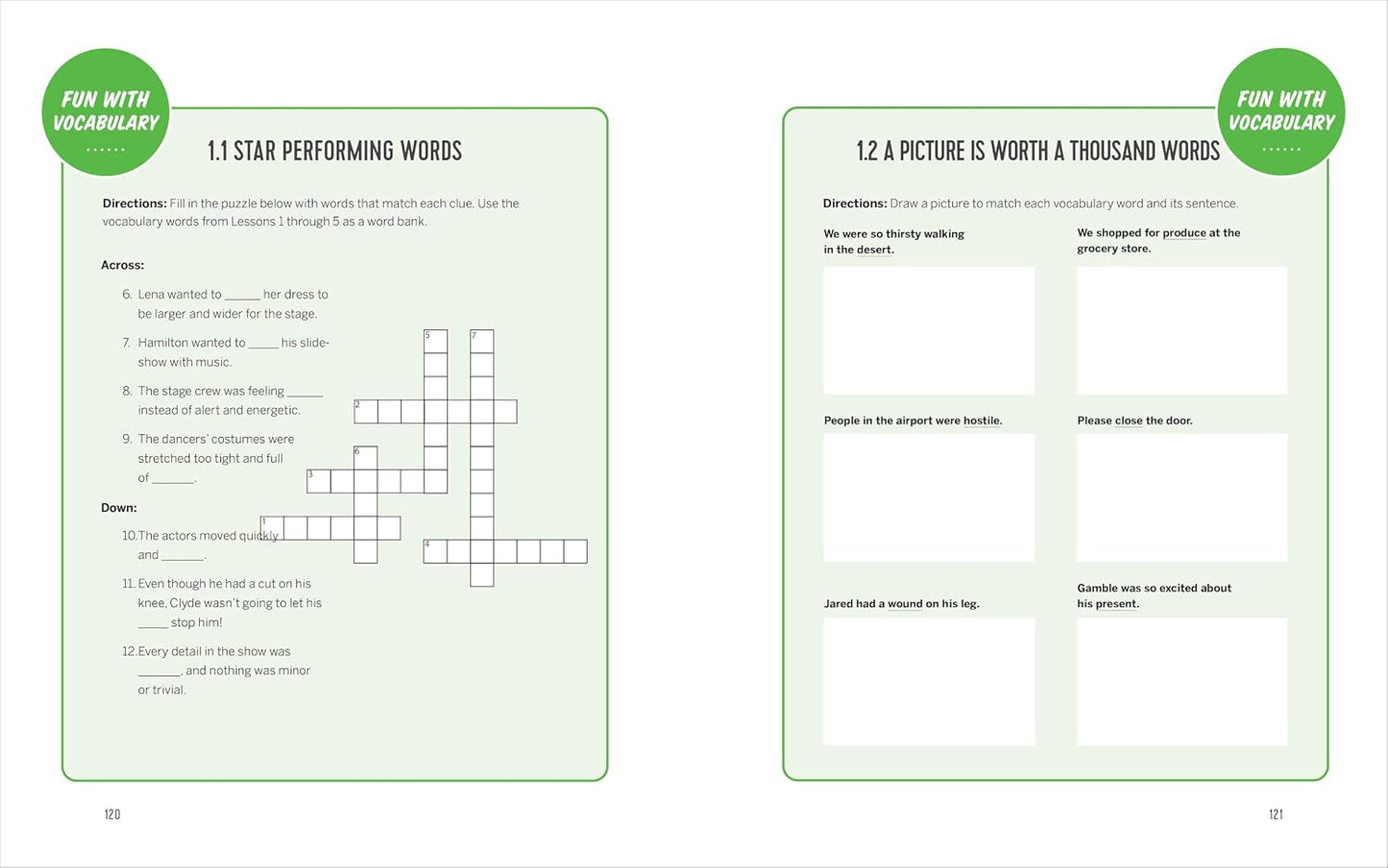 Vocabulary Workbook for Grades 3, 4, and 5