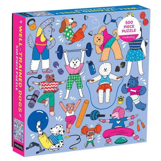 500 Piece Family Puzzle - Well-Trained Dogs