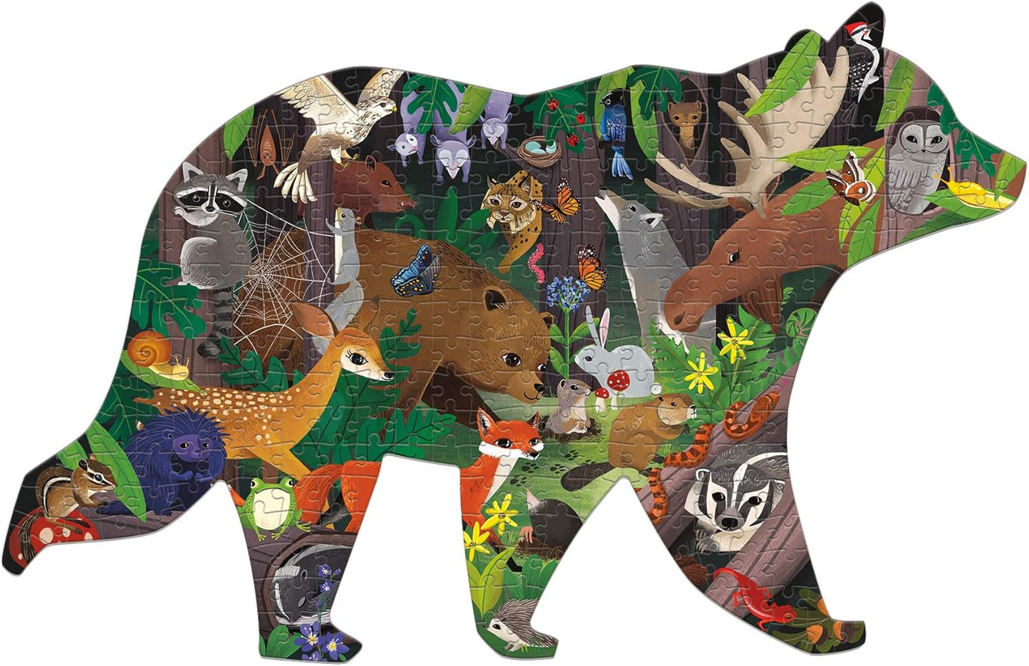 Mudpuppy 300 Piece Shaped Puzzle - Woodland Forest