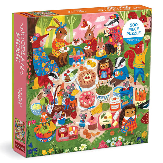 500 Piece Family Puzzle - Woodland Picnic